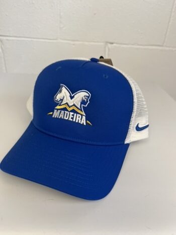 Nike Trucker hat, Blue/white w dual heads