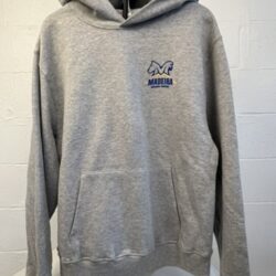 Hoodie, Grey w dual heads